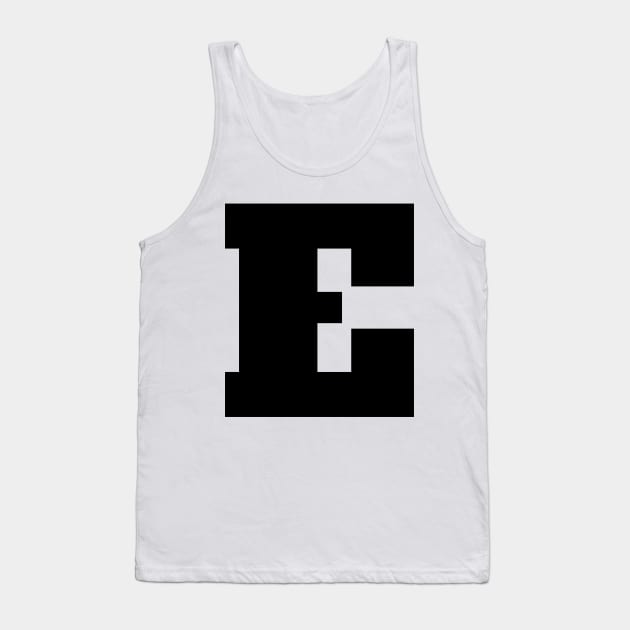 Alphabet E (Uppercase letter e), Letter E Tank Top by maro_00